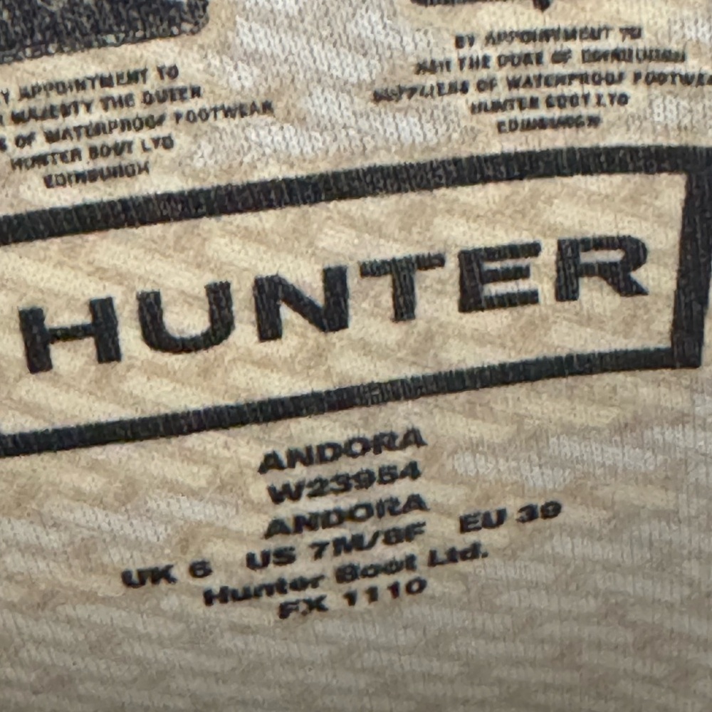 Hunter Classic Wedge Black Knee-High Boots - Picture 3 of 6